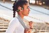 AFTERSHOKZ Trekz Air Bone Conduction Wireless Headphones Bluetooth Sweatproof Earphones with Mic for Sport, Grey
