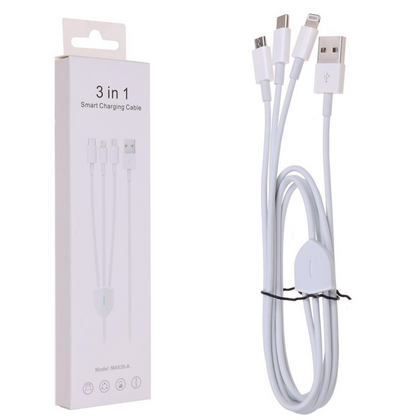 MA039-A 3 IN 1 Smart Charging Cable