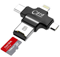 4 in 1 OTG USB Card Reader Four Ports